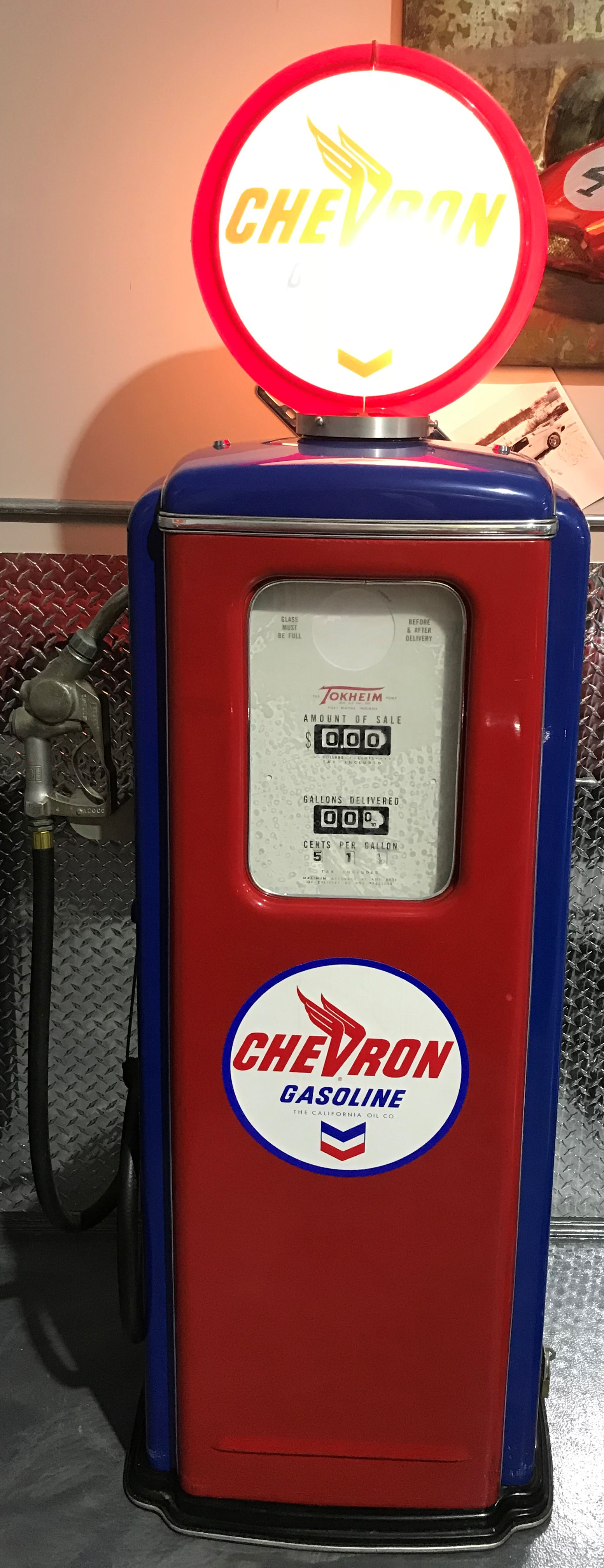 Replica Chevron Gas Pump