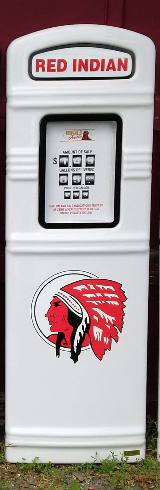 Decorative Red Indian Gas Pump